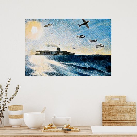 Eric Ravilious - HMS Glorious in der Arktis Poster (Küche)