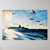 Eric Ravilious - HMS Glorious in der Arktis Poster (Vorne)