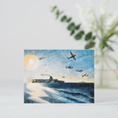 Eric Ravilious - HMS Glorious in der Arktis Postkarte (Stehend Vorderseite)