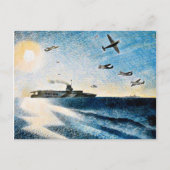 Eric Ravilious - HMS Glorious in der Arktis Postkarte (Vorderseite)