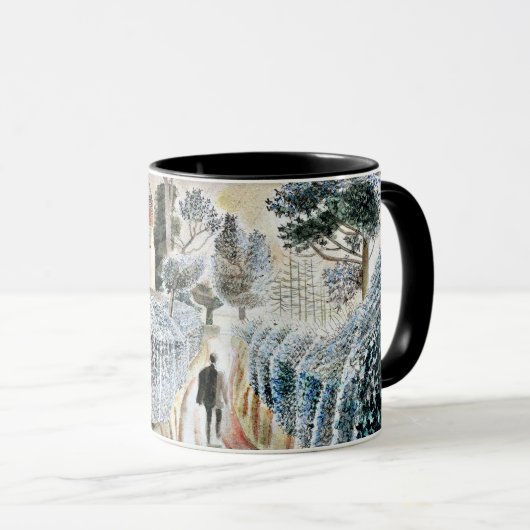 Eric Ravilious Kunst, Nasser Nachmittag, Tasse (VorderseiteRechts)