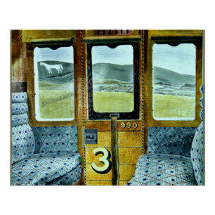 Eric Ravilious Kunst, Zuglandschaft, Poster