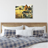 Eric Ravilious - Möbel, Kunstmalerei Leinwanddruck (Insitu (Schlafzimmer))