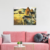 Eric Ravilious - Möbel, Kunstmalerei Leinwanddruck (Insitu (Wohnzimmer))