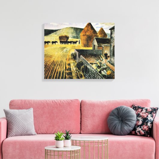 Eric Ravilious - Möbel, Kunstmalerei Leinwanddruck (Insitu (Wohnzimmer))