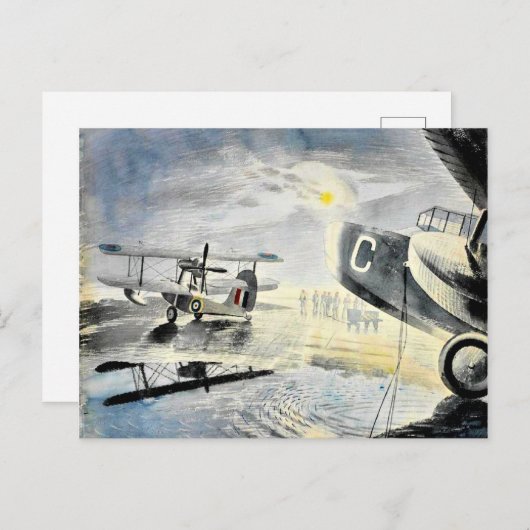 Eric Ravilious - Morgen auf dem Tarmac Postkarte (Vorne/Hinten)