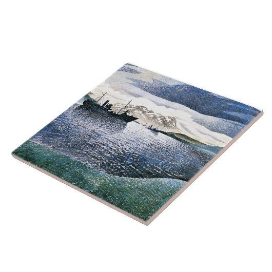 Eric Ravilious - Norway, magic realism, Fliese (Seite)