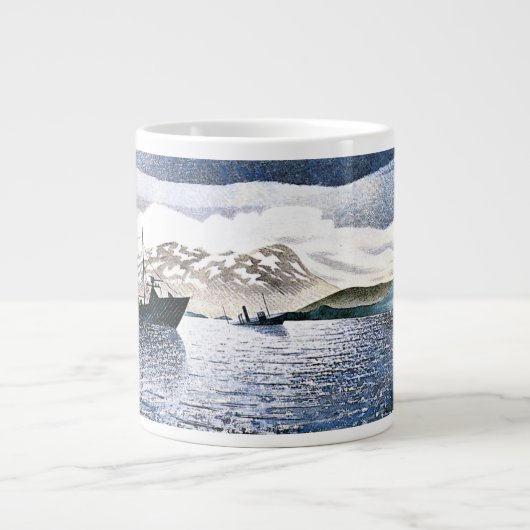 Eric Ravilious - Norway, magic realism, Jumbo-Tasse (Vorderseite)