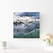 Eric Ravilious - Norwegen, magische realistische K Quadratische Wanduhr (Zuhause)