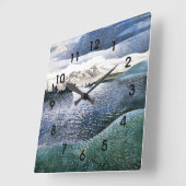 Eric Ravilious - Norwegen, magische realistische K Quadratische Wanduhr (Winkel)