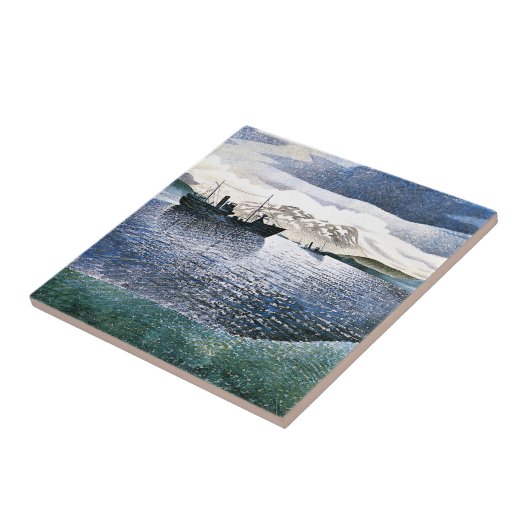 Eric Ravilious - Norwegen, magischer Realismus Fliese (Seite)