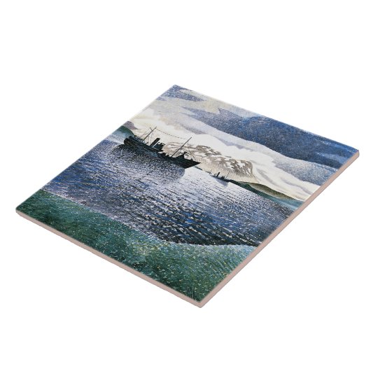 Eric Ravilious - Norwegen, magischer Realismus, Fliese (Seite)