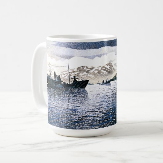 Eric Ravilious - Norwegen, magischer Realismus, Kaffeetasse (Vorderseite Links)
