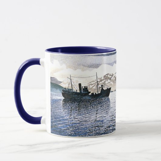 Eric Ravilious - Norwegen, magischer Realismus, Tasse (Links)