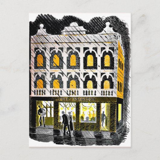 Eric Ravilious - Public House in High Street Postkarte (Vorderseite)