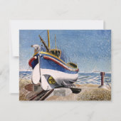 Eric Ravilious - Rettungsboot bei Adelburgh Karte (Vorderseite)