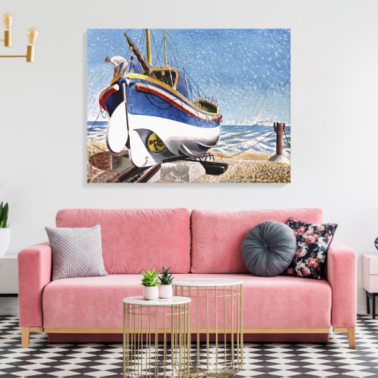 Eric Ravilious - Rettungsboot in Adelburgh, schöne Leinwanddruck (Insitu (Wohnzimmer))