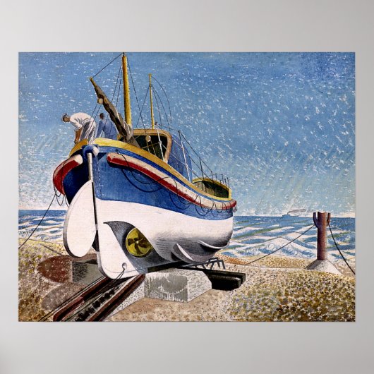 Eric Ravilious - Rettungsboot, Poster (Vorne)