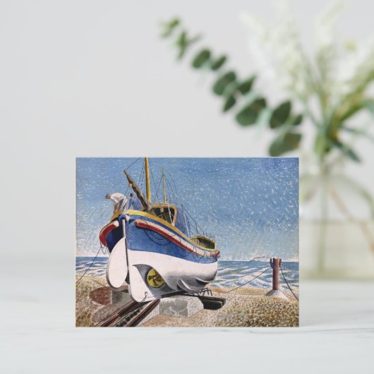 Eric Ravilious - Rettungsboot Postkarte (Stehend Vorderseite)