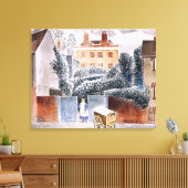 Eric Ravilious, The Vicarage, magischer Realismus, Leinwanddruck (Insitu (Wohnzimmer))