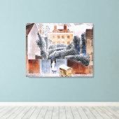 Eric Ravilious, The Vicarage, magischer Realismus, Leinwanddruck (Insitu (Holzboden))