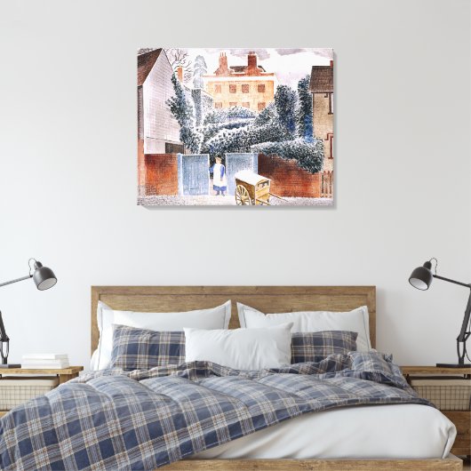 Eric Ravilious, The Vicarage, magischer Realismus, Leinwanddruck (Insitu (Schlafzimmer))