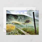 Eric Ravilious - The Wilmington Giant, Fine Art Postkarte (Vorne/Hinten)