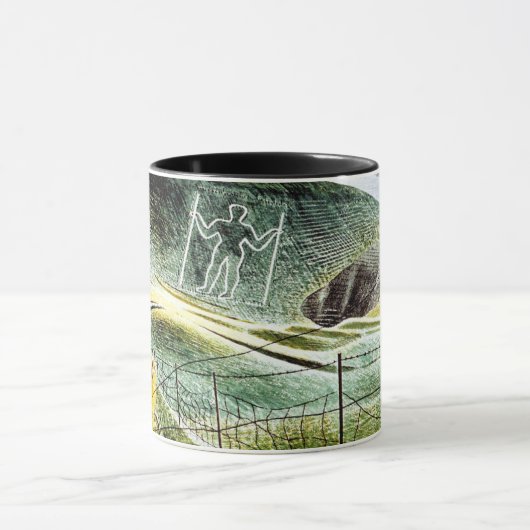 Eric Ravilious - The Wilmington Giant, Fine Art Tasse (Zentrum)