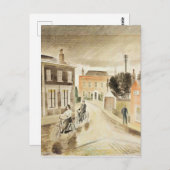 Eric Ravilious - Village Street, Fine Art Postkarte (Vorne/Hinten)