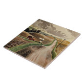 Eric Ravilious, Wiltshire Landschaft, Fliese (Seite)