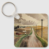 Eric Ravilious--Wiltshire Landschaft,  Schlüsselanhänger (Vorderseite)