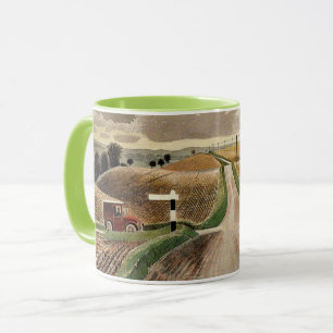Eric Ravilious - Wiltshire Landschaft, Tasse