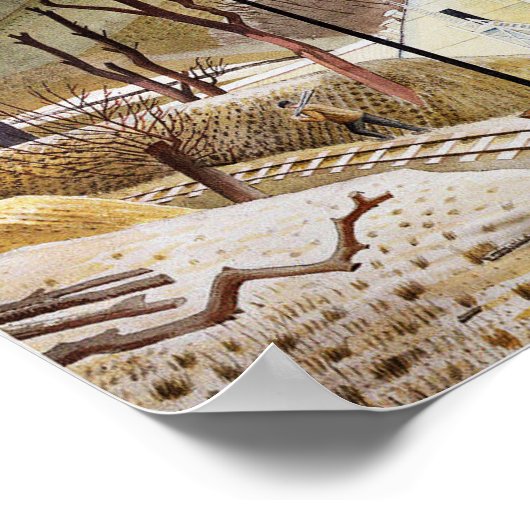 Eric Ravilious - Zementwerk Nr. 2 Poster (Ecke)