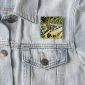 Eric Ravilious, Zwei Frauen in einem Garten, Button (Beispiel)