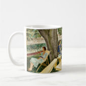 Eric Ravilious - Zwei Frauen in einem Garten, Kaffeetasse (Links)