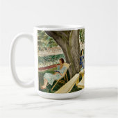 Eric Ravilious - Zwei Frauen in einem Garten Kaffeetasse (Links)