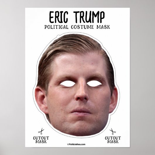 Eric Trump Costume Mask Poster (Vorne)