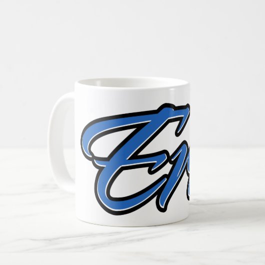 Eric Vorname Name blue Tasse Kaffeetasse (Vorderseite Links)