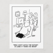 Eric wird das Budget nicht im Fernsehen sehen Postkarte (Vorderseite)
