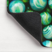 ERIC ~ Zany Shades Green and Blue ~ Marbles ~ Mousepad (Ecke)