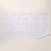 Erica Confetti Wasserfarben Punkte Strandtuch (Vorderseite)