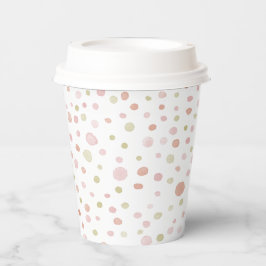 Erica Confetti Watercolor Dots Paper Cup Pappbecher