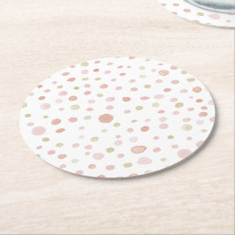 Erica Confetti Watercolor Dots Paper Untersetzer