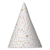 Erica Confetti Watercolor Dots Party Hat Partyhütchen (Rechts)
