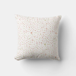 Erica Confetti Watercolor Dots Throw Kissen
