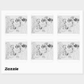 Erica Crooks Comics : Game Show scam Quadratischer Aufkleber (Blatt)