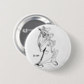 Erica Crooks Comics - hinterhältiger Schurke Button (Vorne & Hinten)