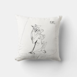 Erica Crooks Comics - sneaky villain man Kissen