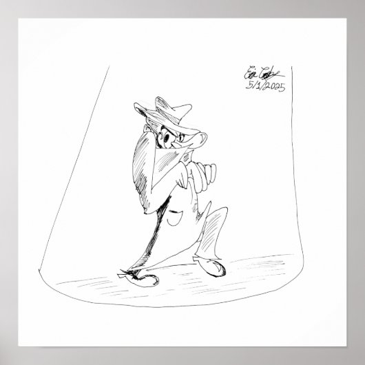 Erica Crooks Comics - sneaky villain man Poster (Vorne)