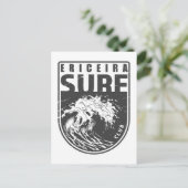 Ericeira Surf Club Portugal Emblem Postkarte (Stehend Vorderseite)